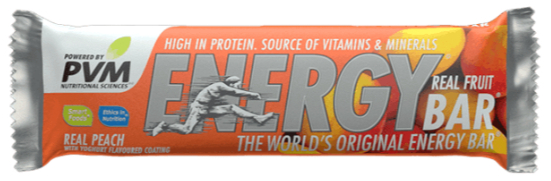 PVM Real Fruit Energy 45G Bar - Peach
