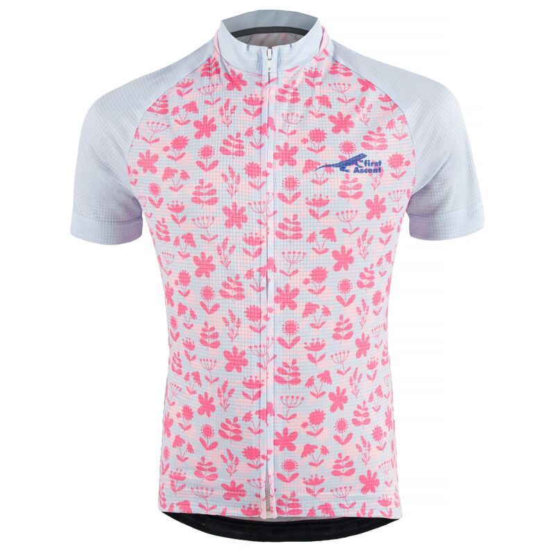 First Ascent Flower Power Short Sleeve Junior Girls Jersey