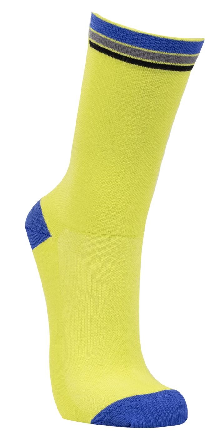 Cycle Lab Unisex Yellow Stripe 7 Inch Socks