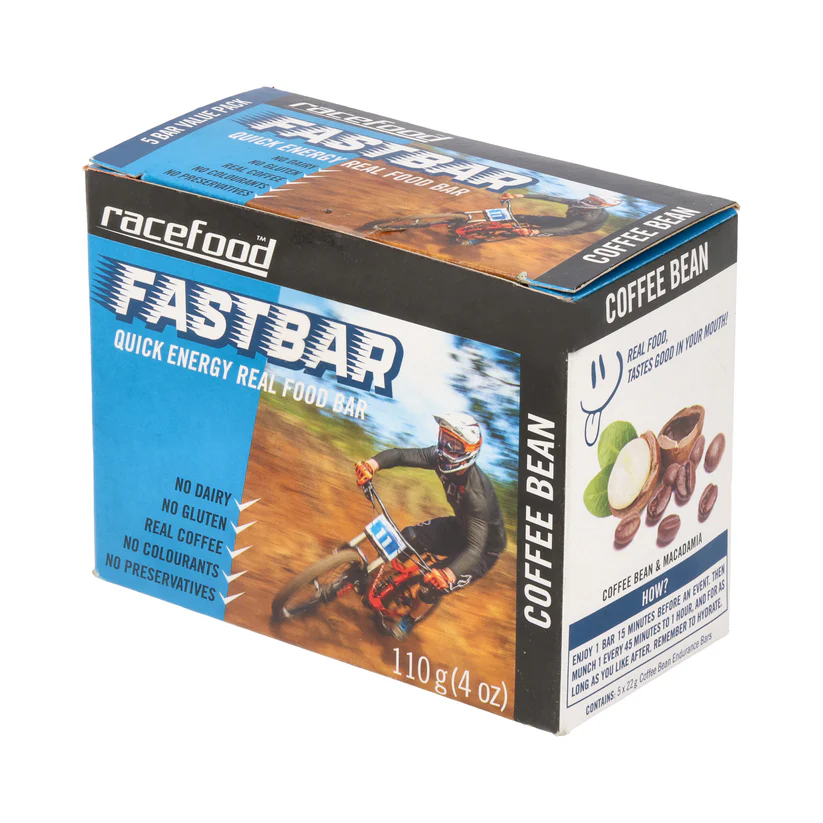 Fastbar Race Food Coffee Bean Bar - 5 Pack 