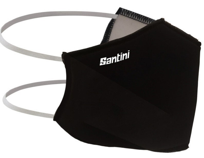 Santini Unisex Black Face Mask
