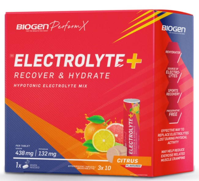 Biogen Electrolyte 30 Tabs Citrus  