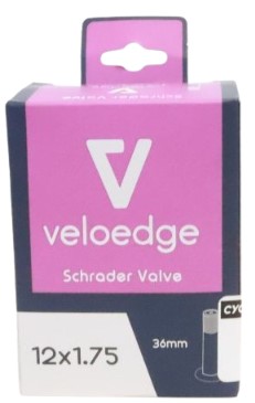 Veloedge 12x1.75 36mm Schrader Valve Junior Tube