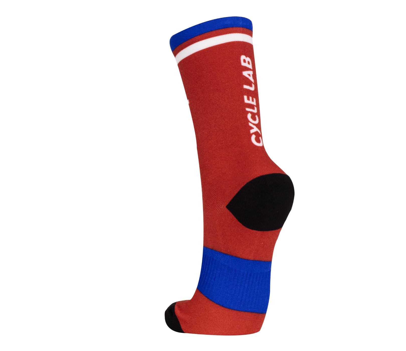 Cycle Lab Printed Red Unisex Socks 
