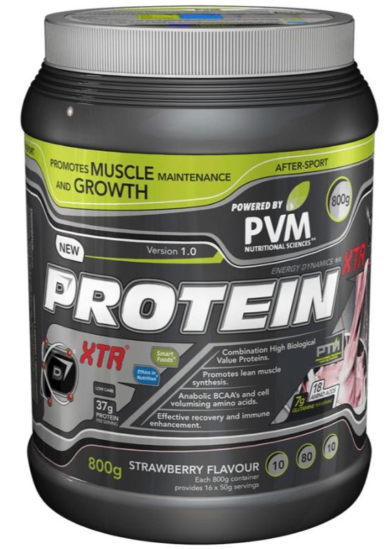 PVM Protein XTR 800g Tub - Strawberry 