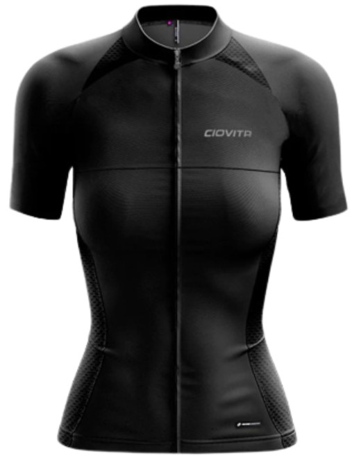 Ciovita Ladies Black Nucleo Sportsfit Short Sleeve Jersey