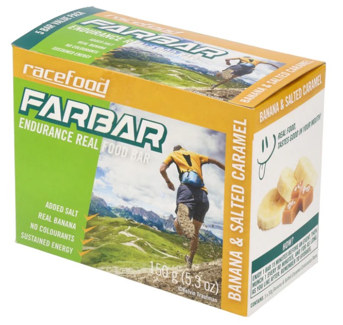 Farbar Race Food  Bars 5 Pack - Banana & Caramel 