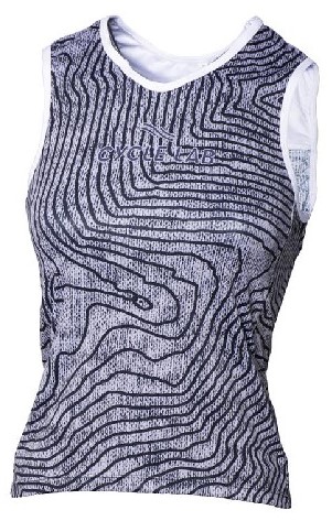 Cycle Lab Ladies White Grey Contour Sleeveless Base Layer