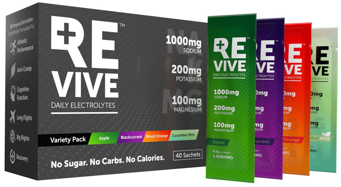 Revive Daily Electrolytes Variety Pack 40 Sachets