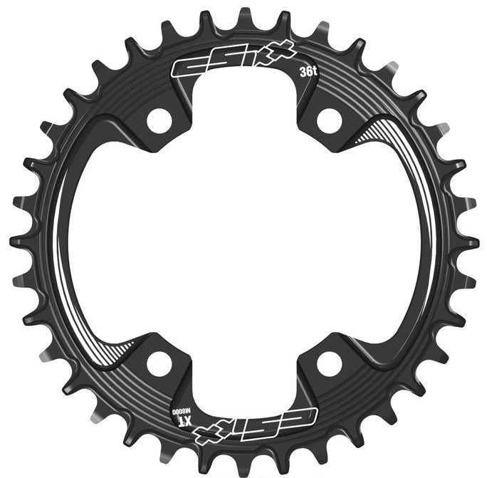 CSIXX XT Thick-Thin 96 BCD 36T Mountain Bike Chain Ring - Black