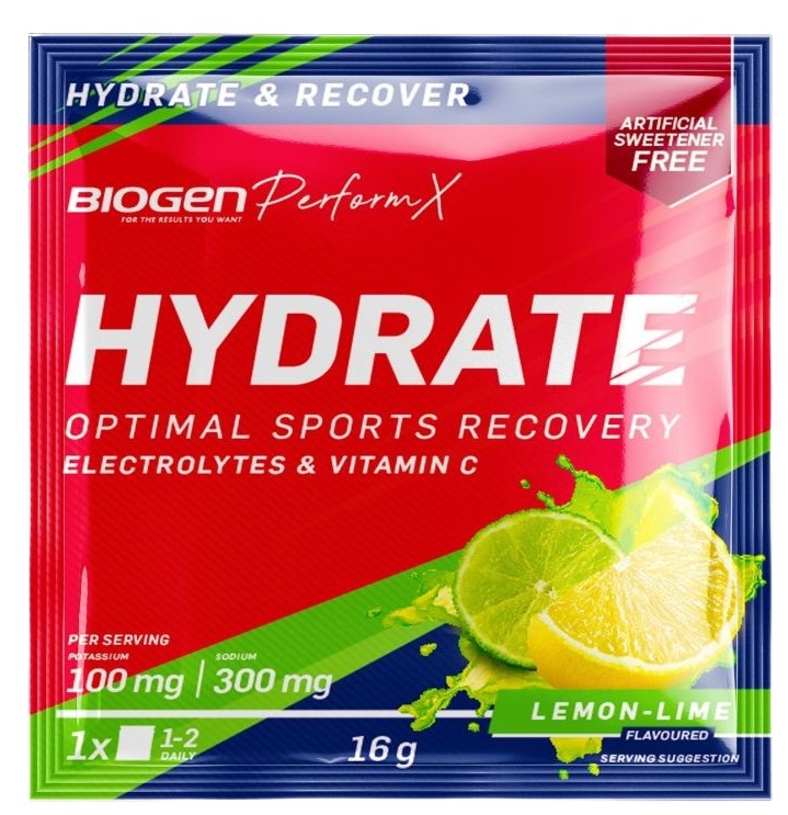 Biogen Sports Hydration 16g Sachet - Lemon and Lime 