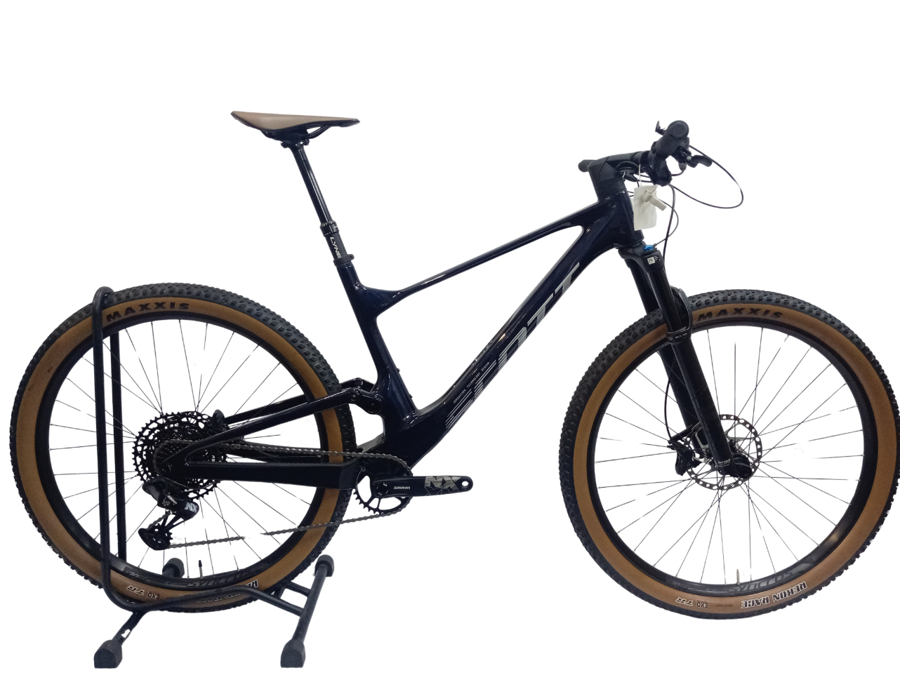 Pre-Owned Scott Spark Comp Carbon Dual Suspension Mountain Bike - Large