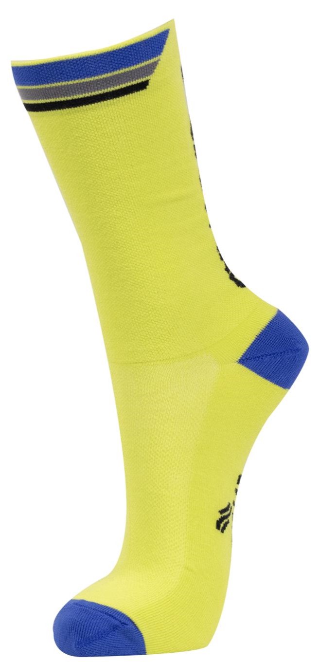 Cycle Lab Unisex Yellow Stripe 7 Inch Socks