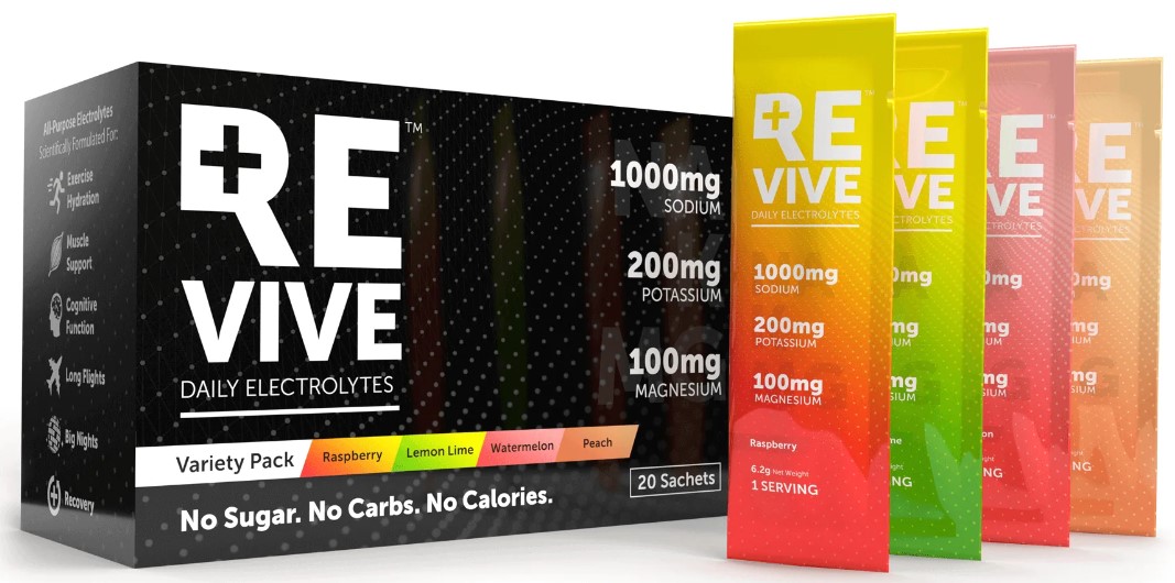 Revive Daily Electrolytes Variety Pack 20 Sachets
