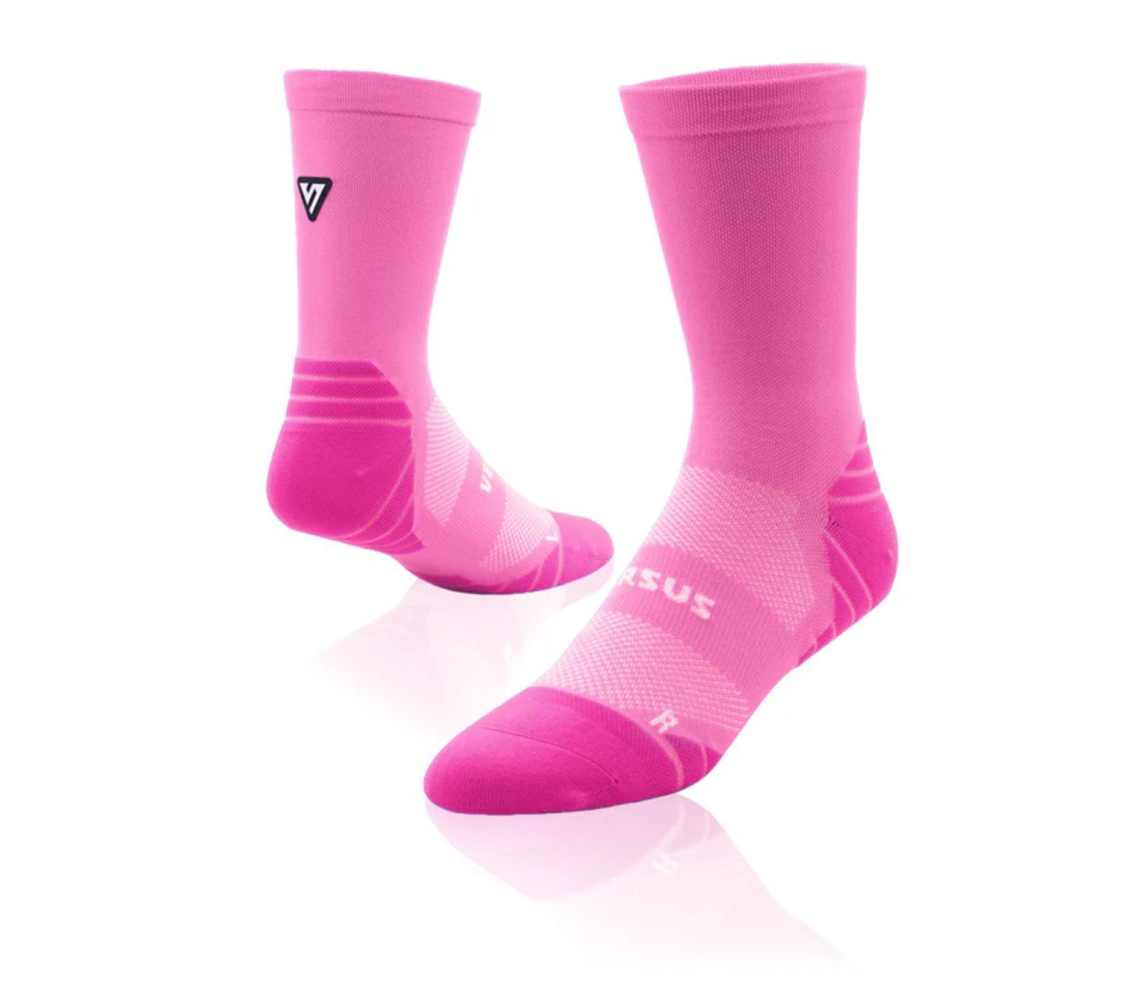 Versus Classic Pink Active Crew Tab Unisex Socks 