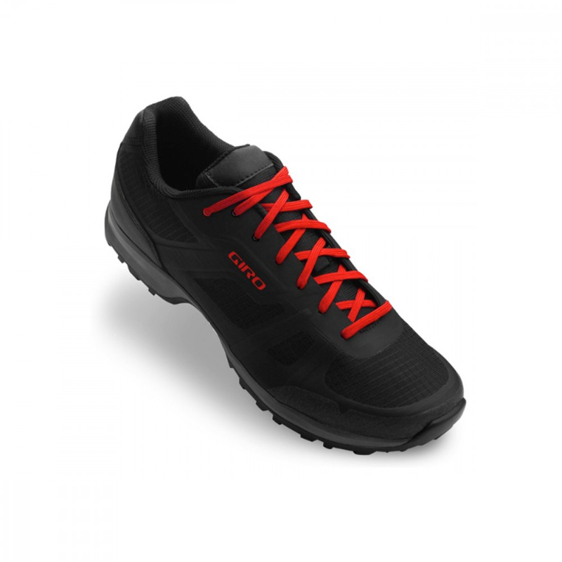Giro Men's Black Red Trail Gauge MTB Shoes