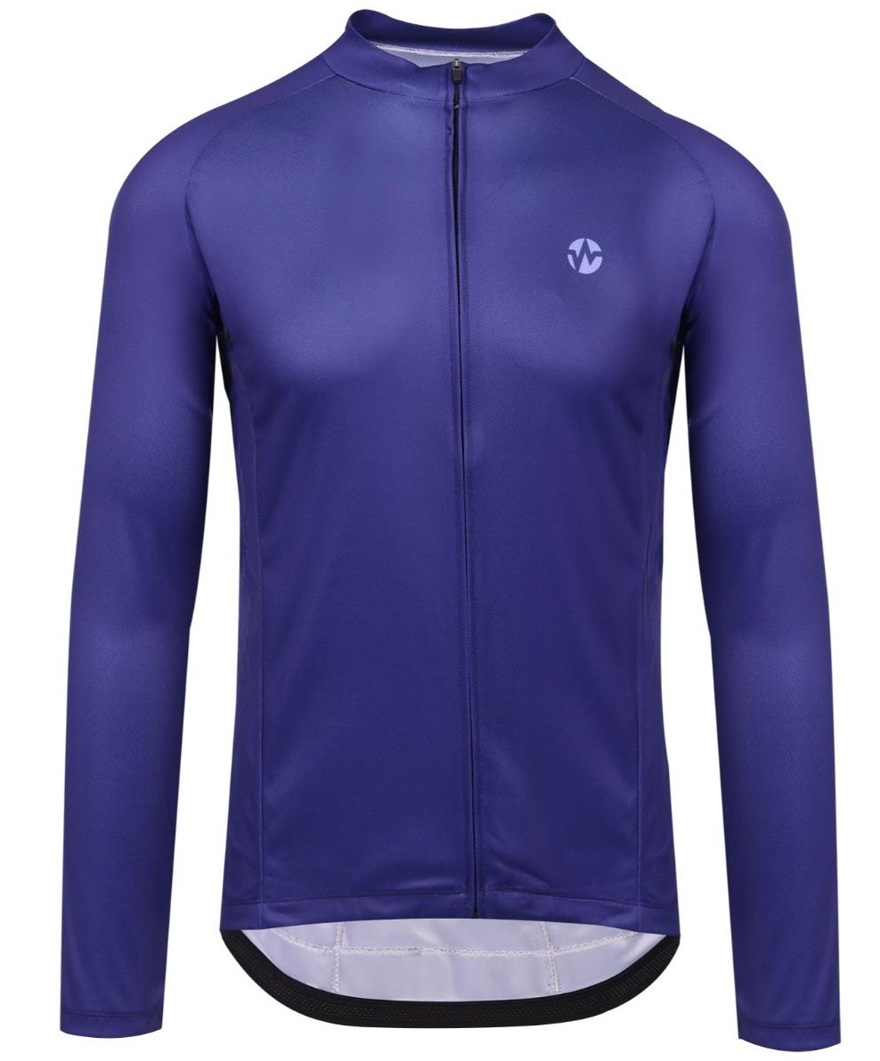 Wattz Navy Long Sleeve Men's Jersey 