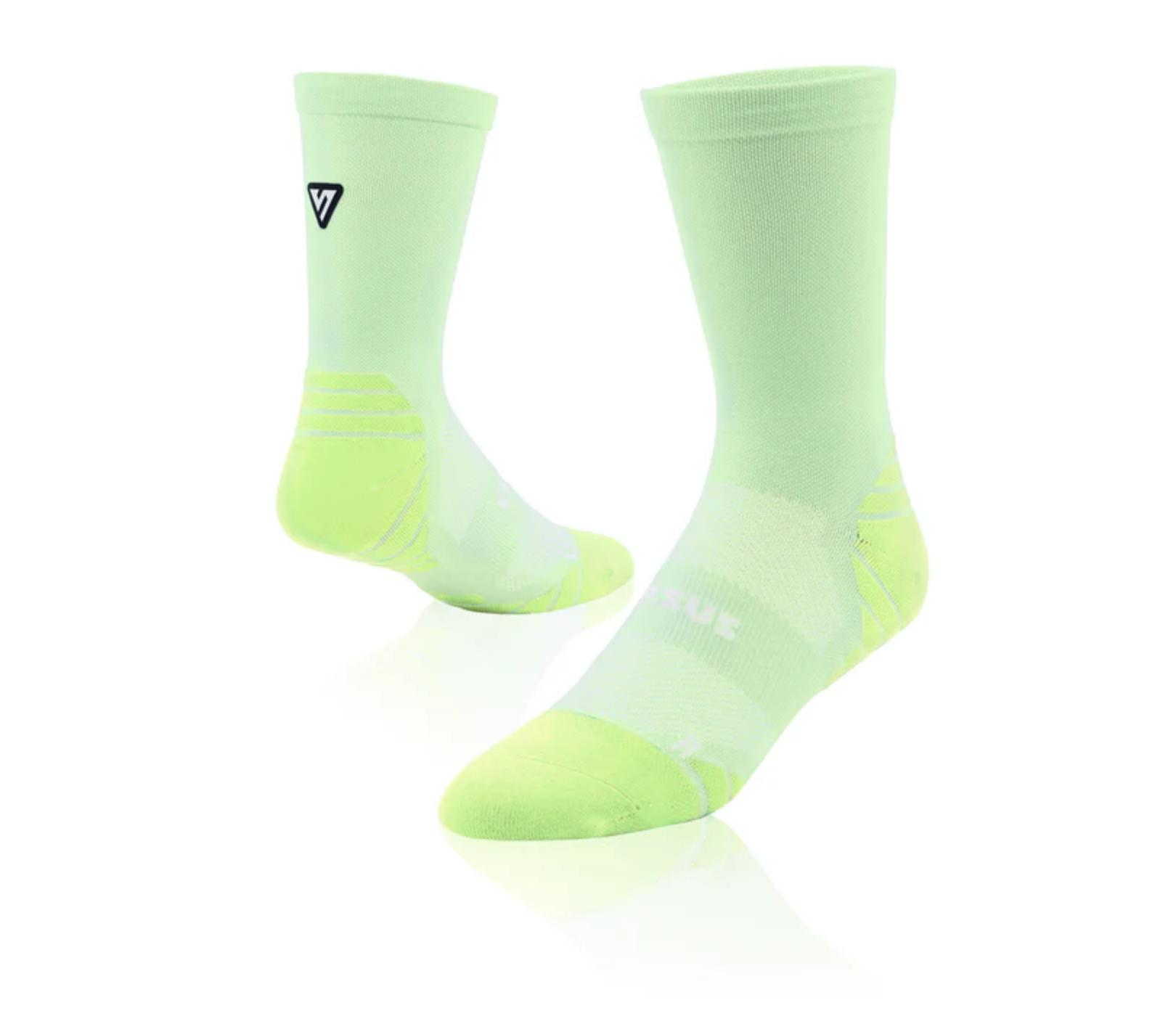 Versus Classic Lime Active Crew Tab Unisex Socks 