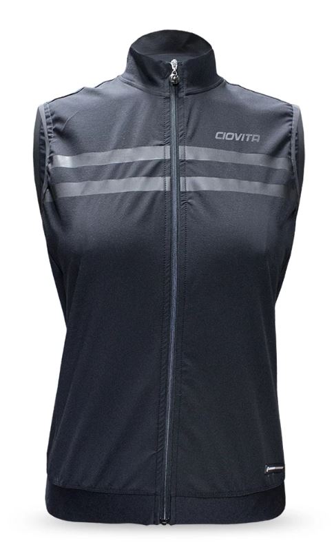 Ciovita Ladies Black Faro Reflective Gilet