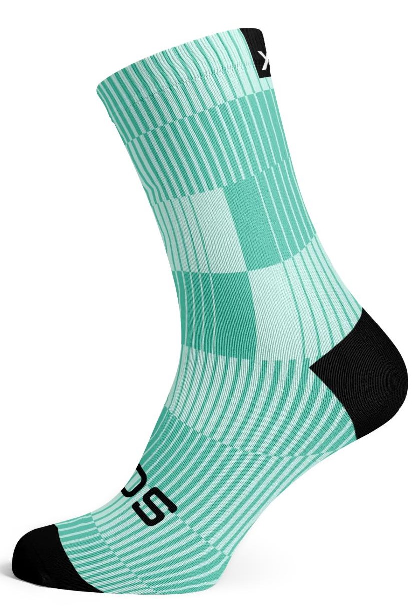 Sox Crew Slight Turquoise Unisex Socks  