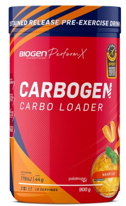 Biogen Carbogen Carbo Loader 900g - Naartjie
