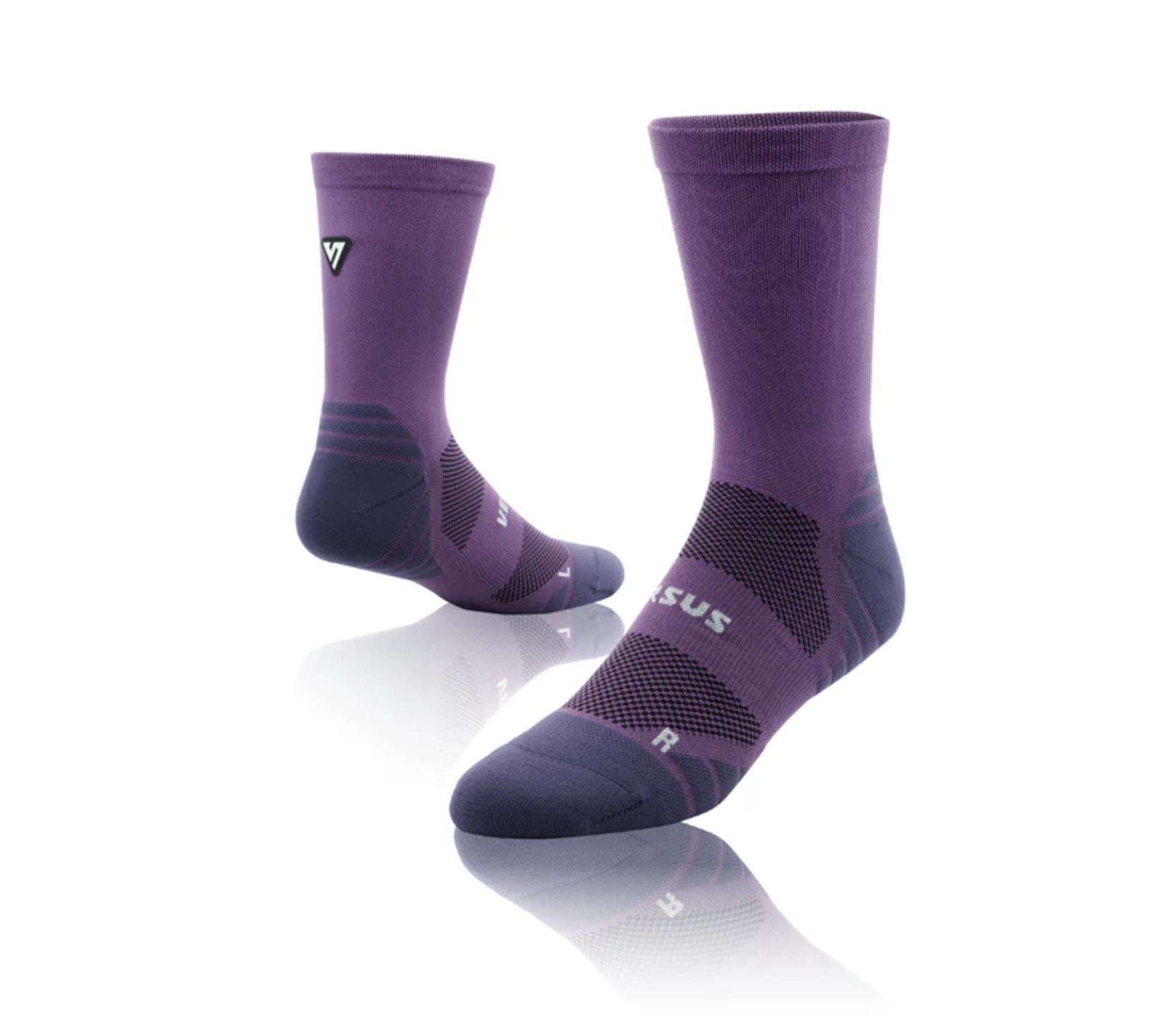 Versus Classic Plum Active Crew Tab Unisex Socks 