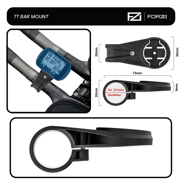 Forza 22.2m TT/Triathlon Handlebar GPS Mount 
